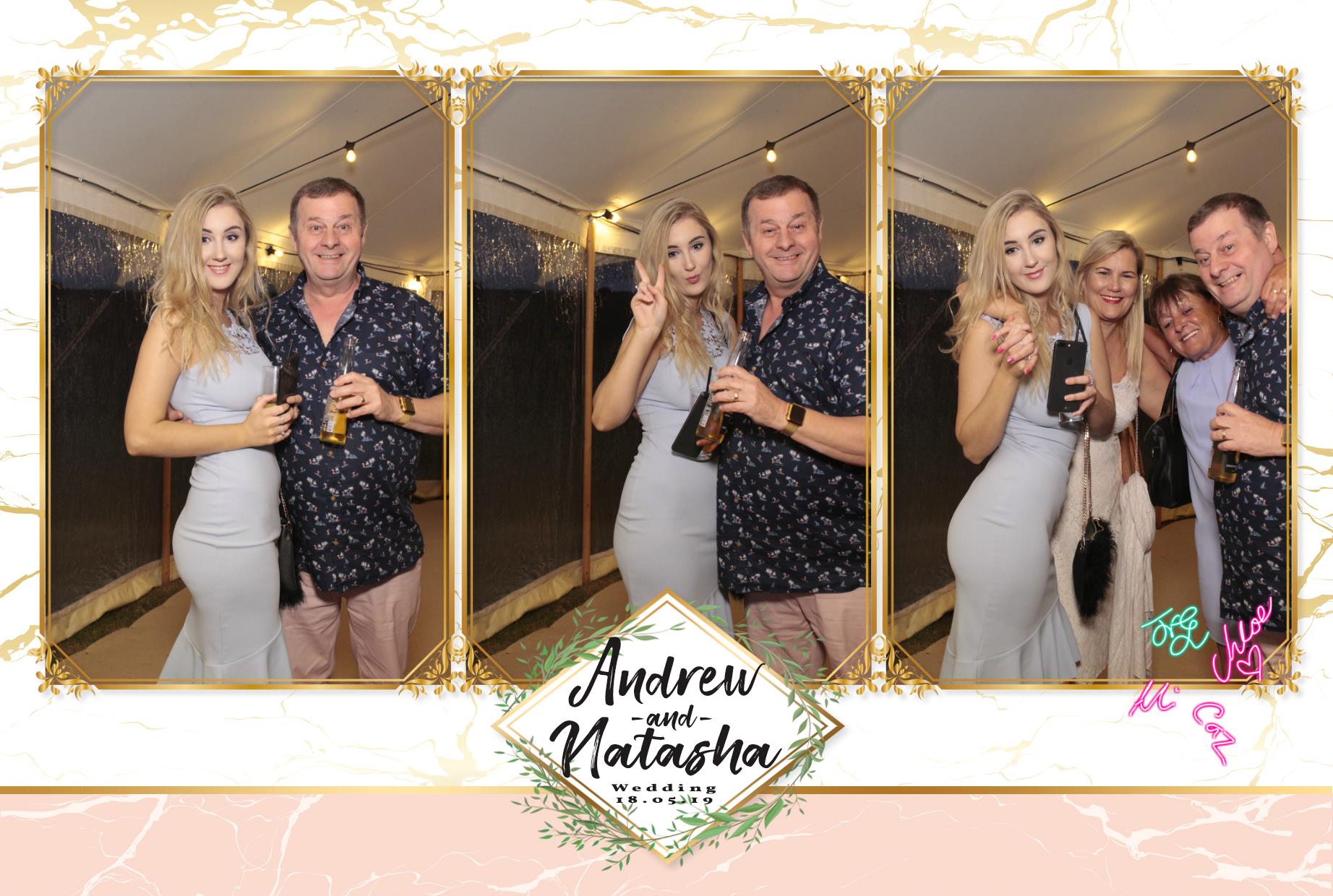 Andrew & Natasha's Wedding  | View more photos from the event at gallery.myphotoboothexperience.co.uk/u/MyPhotoBoothExperienceLtd/Andrew-Natashas-Wedding